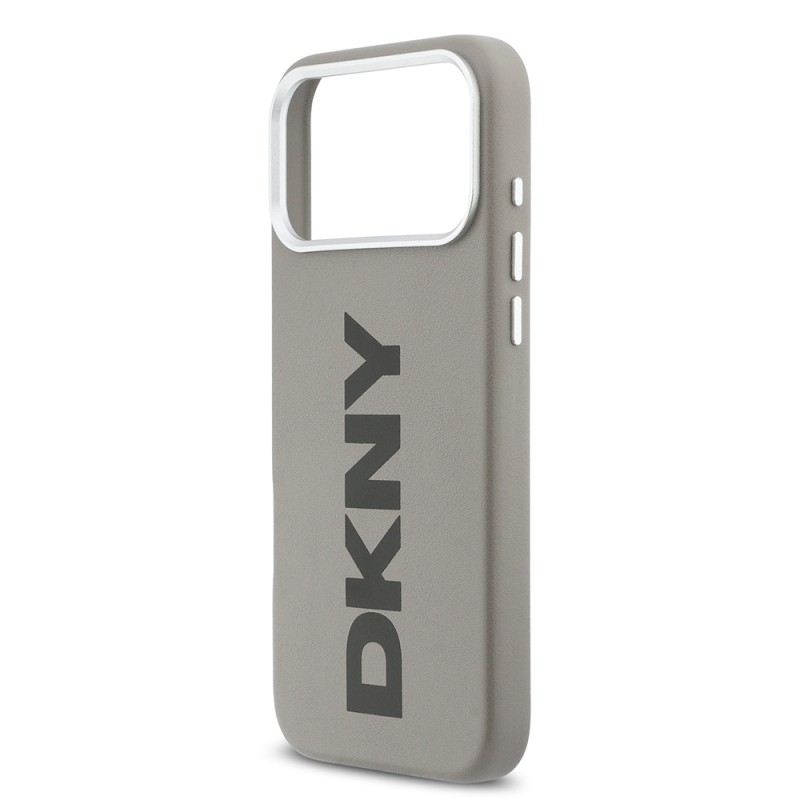 Apple iPhone 17 Pro Max Case DKNY Original Licensed M-safe Charging Feature PU Large Vertical Logo Cover - 23