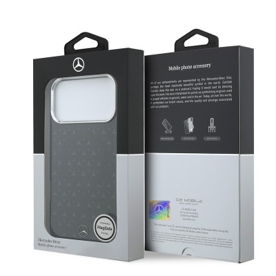 Apple iPhone 17 Pro Max Case – Genuine Licensed Mercedes-Benz – Dual-Layer Star Pattern Design – M-Safe Charging Compatible - 16