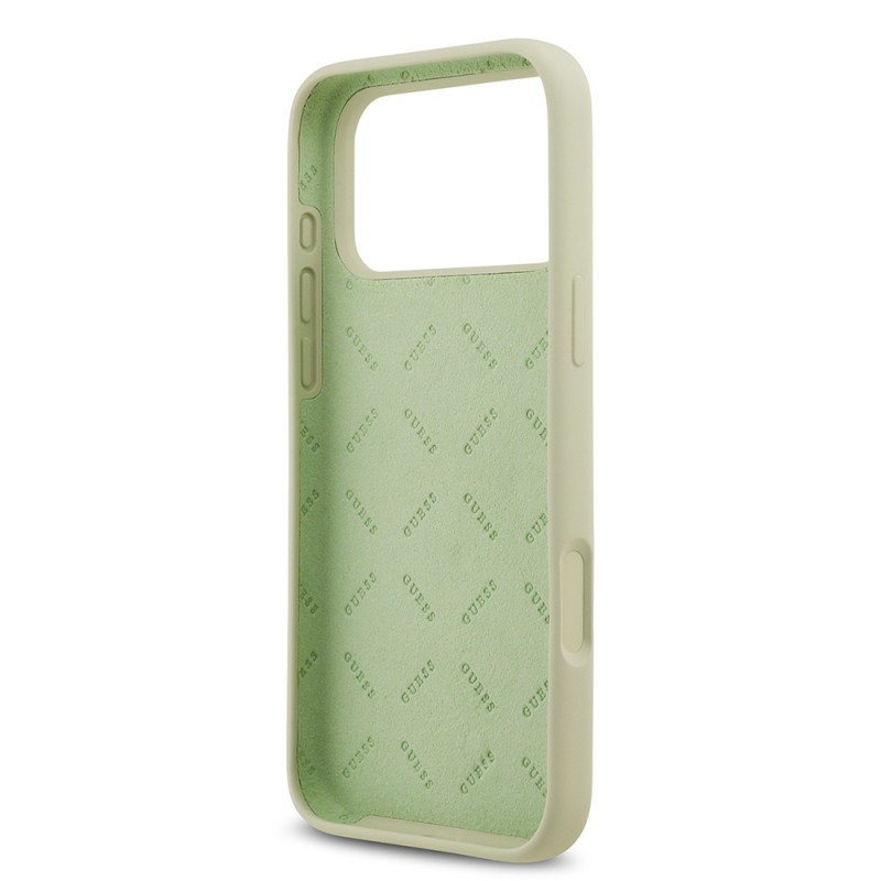 Apple iPhone 17 Pro Max Case Guess Original Licensed Grained Text Logo Cover - 11