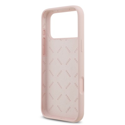 Apple iPhone 17 Pro Max Case Guess Original Licensed Grained Text Logo Cover - 17