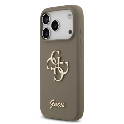 Apple iPhone 17 Pro Max Case Guess Original Licensed Grained Text Logo Cover - 18
