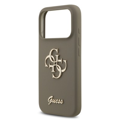 Apple iPhone 17 Pro Max Case Guess Original Licensed Grained Text Logo Cover - 22