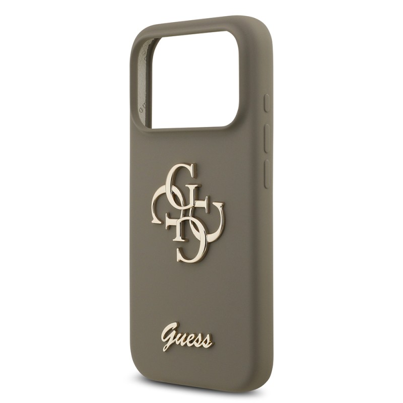 Apple iPhone 17 Pro Max Case Guess Original Licensed Grained Text Logo Cover - 22