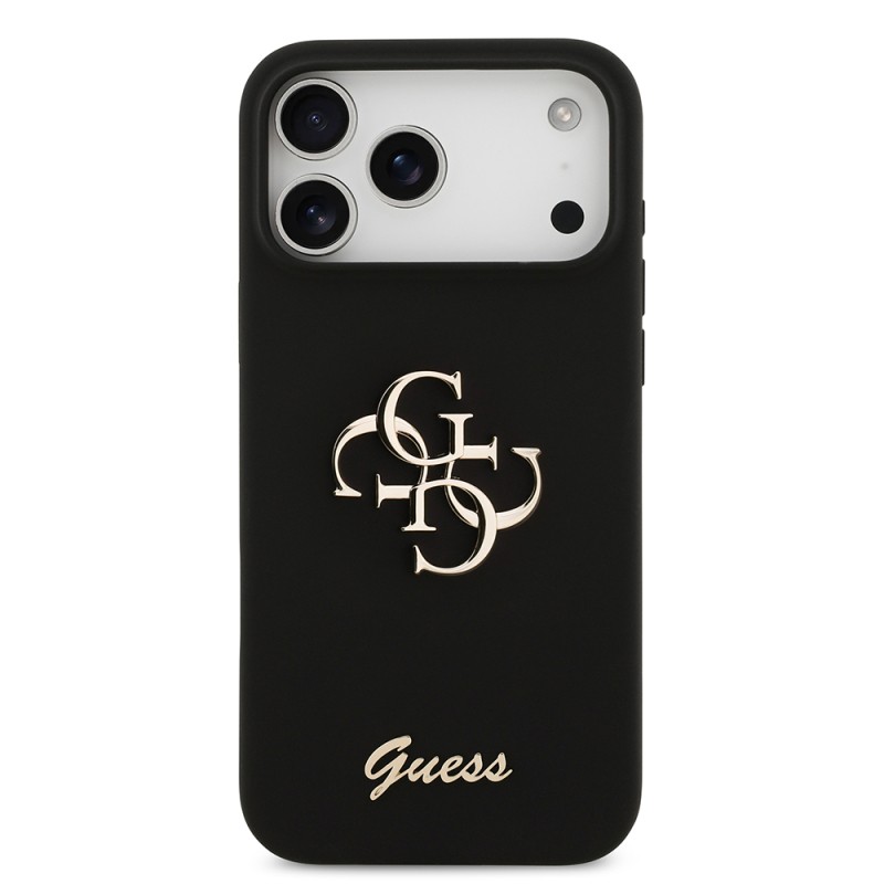 Apple iPhone 17 Pro Max Case Guess Original Licensed Grained Text Logo Cover - 25