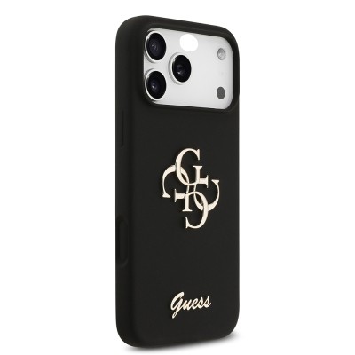 Apple iPhone 17 Pro Max Case Guess Original Licensed Grained Text Logo Cover - 26