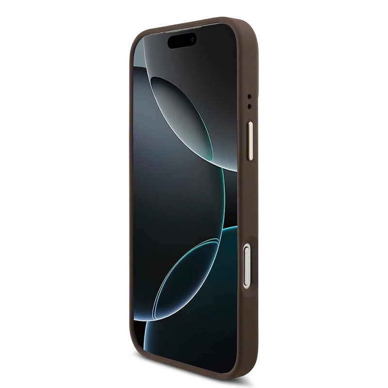Apple iPhone 17 Pro Max Case Guess Original Licensed M-safe Charging Case with Strap and 4G Logo Card Holder - 7