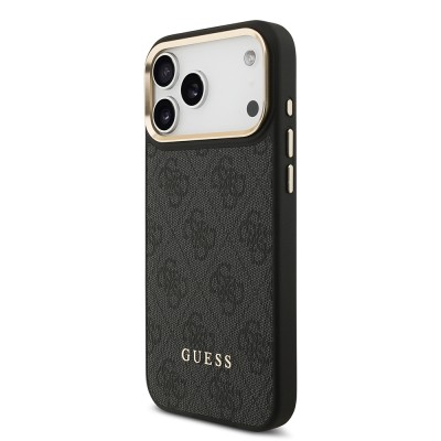 Apple iPhone 17 Pro Max Case Guess Original Licensed M-safe Charging Case with Strap and 4G Logo Card Holder - 14