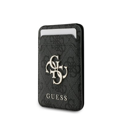 Apple iPhone 17 Pro Max Case Guess Original Licensed M-safe Charging Case with Strap and 4G Logo Card Holder - 21