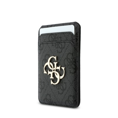 Apple iPhone 17 Pro Max Case Guess Original Licensed M-safe Charging Case with Strap and 4G Metal Logo Card Holder - 17