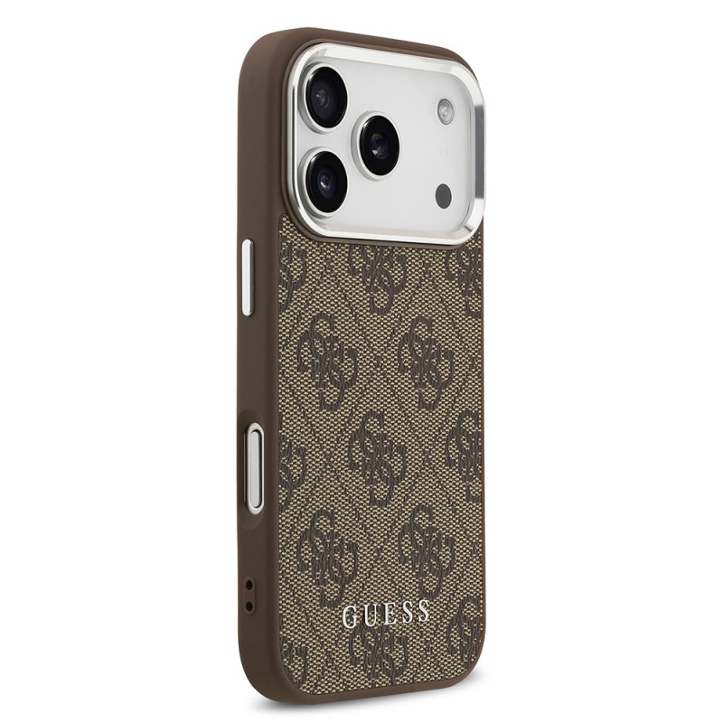 Apple iPhone 17 Pro Max Case Guess Original Licensed M-safe Charging Feature 4G Classic Text Logo Cover - 6