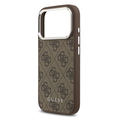 Apple iPhone 17 Pro Max Case Guess Original Licensed M-safe Charging Feature 4G Classic Text Logo Cover - 8