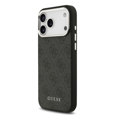 Apple iPhone 17 Pro Max Case Guess Original Licensed M-safe Charging Feature 4G Classic Text Logo Cover - 10