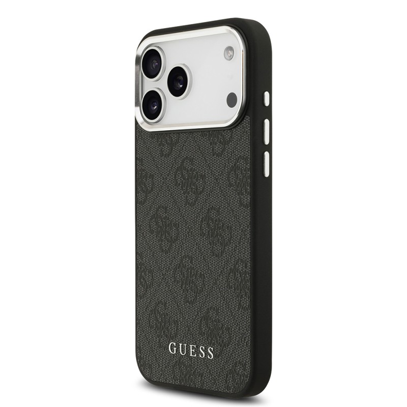 Apple iPhone 17 Pro Max Case Guess Original Licensed M-safe Charging Feature 4G Classic Text Logo Cover - 10