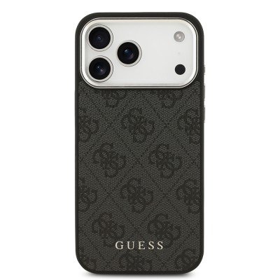 Apple iPhone 17 Pro Max Case Guess Original Licensed M-safe Charging Feature 4G Classic Text Logo Cover - 11