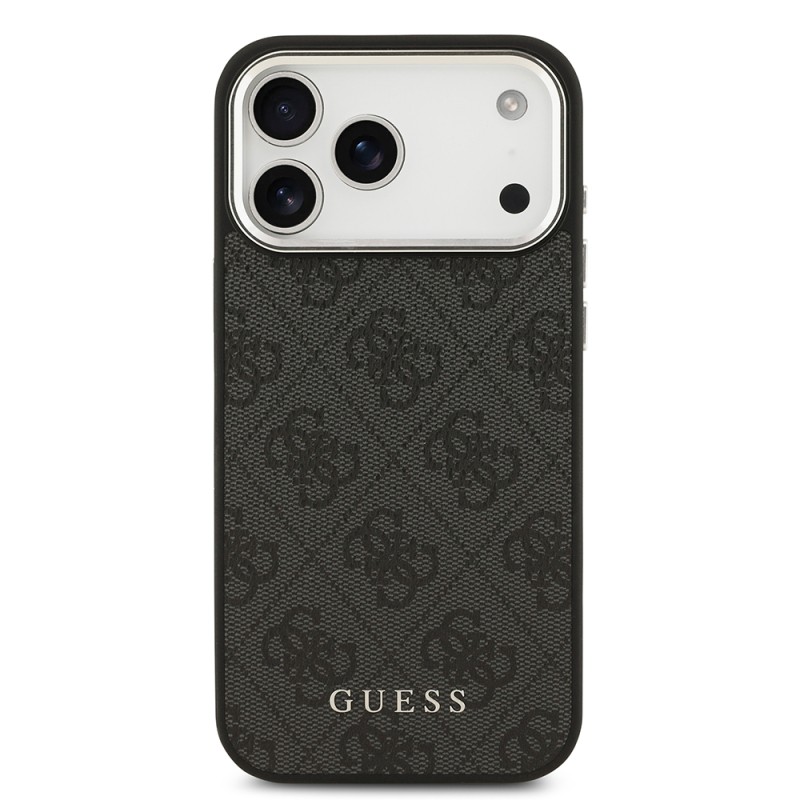 Apple iPhone 17 Pro Max Case Guess Original Licensed M-safe Charging Feature 4G Classic Text Logo Cover - 11