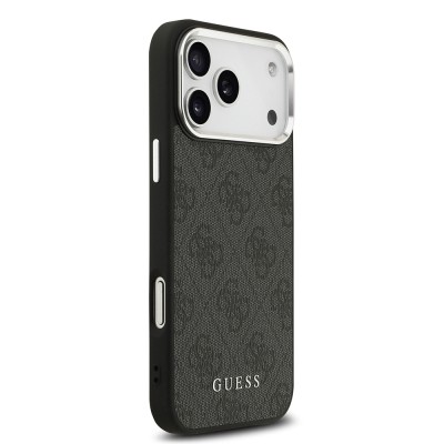 Apple iPhone 17 Pro Max Case Guess Original Licensed M-safe Charging Feature 4G Classic Text Logo Cover - 12