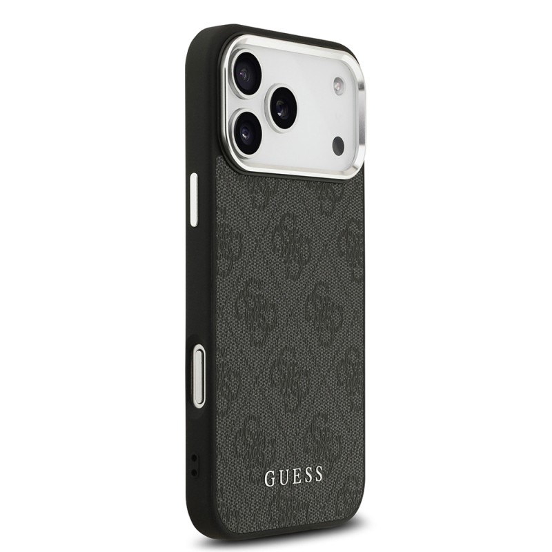 Apple iPhone 17 Pro Max Case Guess Original Licensed M-safe Charging Feature 4G Classic Text Logo Cover - 12