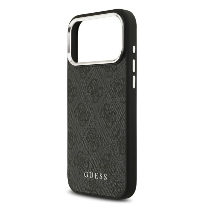 Apple iPhone 17 Pro Max Case Guess Original Licensed M-safe Charging Feature 4G Classic Text Logo Cover - 14