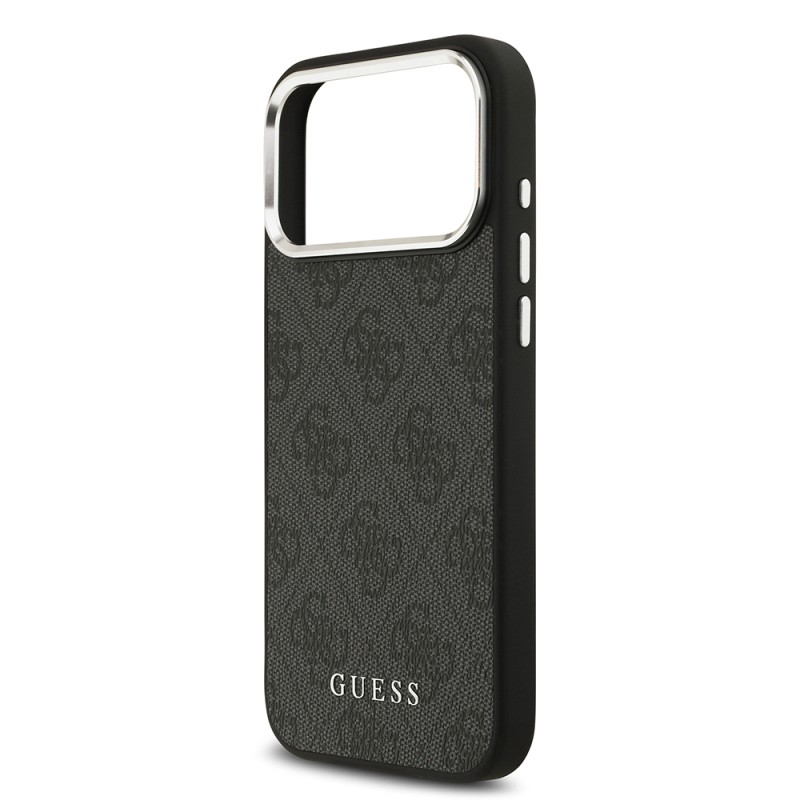 Apple iPhone 17 Pro Max Case Guess Original Licensed M-safe Charging Feature 4G Classic Text Logo Cover - 14