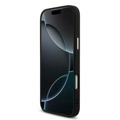 Apple iPhone 17 Pro Max Case Guess Original Licensed M-safe Charging Feature Stone Triangle Logo 4G Patterned Cover - 22
