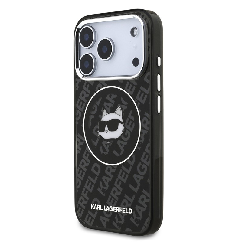 Apple iPhone 17 Pro Max Case Karl Lagerfeld Original Licensed IML Printed Choupette Heads Cover - 3