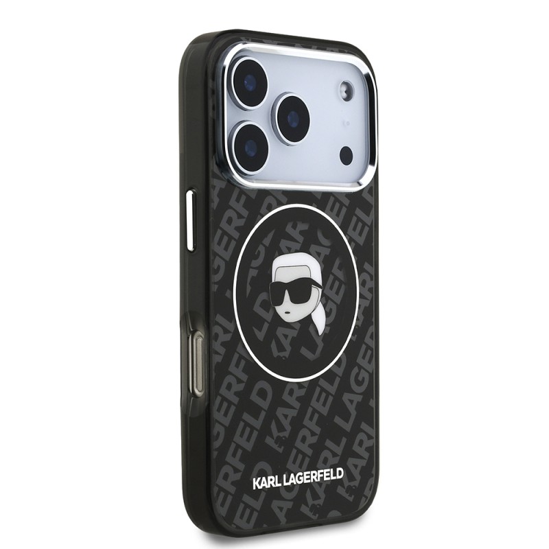 Apple iPhone 17 Pro Max Case Karl Lagerfeld Original Licensed IML Printed KL Heads Cover - 5