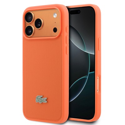 Apple iPhone 17 Pro Max Case, Lacoste Original Licensed, M-safe Charging Enabled, PU Piqué Patterned Cover with Metal Logo. - 9