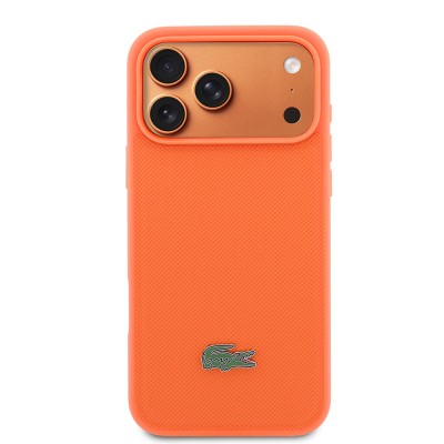Apple iPhone 17 Pro Max Case, Lacoste Original Licensed, M-safe Charging Enabled, PU Piqué Patterned Cover with Metal Logo. - 11