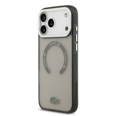 Apple iPhone 17 Pro Max Case Lacoste Original Licensed M-Safe Charging Feature Iconic Crocodile Logo Frosted Cover - 11