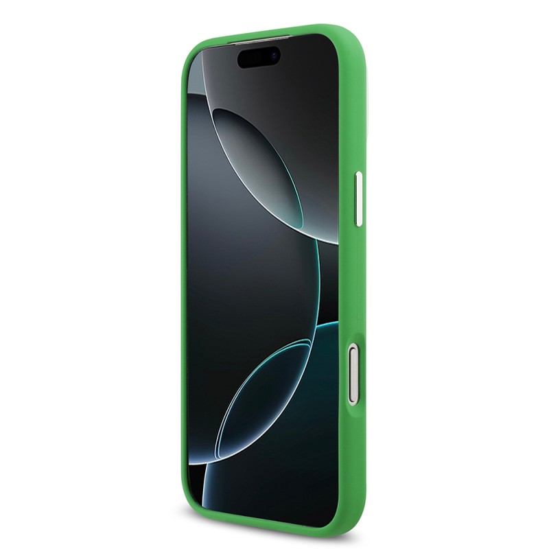 Apple iPhone 17 Pro Max Case Lacoste Original Licensed M-Safe Charging Feature Iconic Logo Metal Camera Frame Silicone Cover - 23