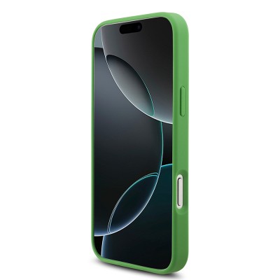Apple iPhone 17 Pro Max Case Lacoste Original Licensed M-Safe Charging Feature PU Pique Pattern Metal Logo Card Holder Cover - 17
