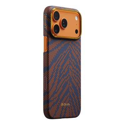 Apple iPhone 17 Pro Max Case M-safe Charging Enabled Aramid Fiber Pitaka Breath of Veins Series Cover - 4