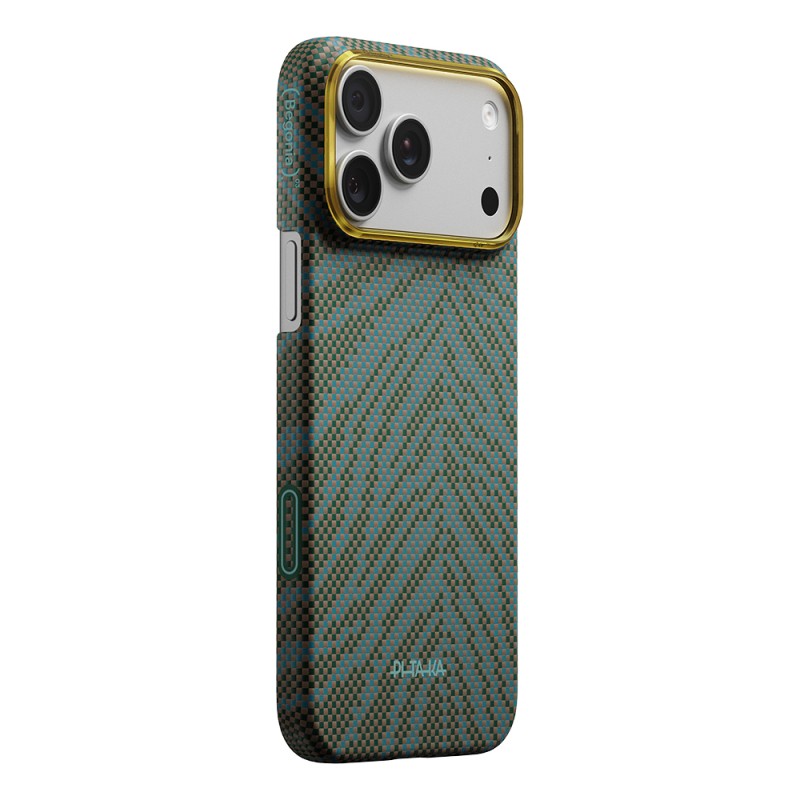 Apple iPhone 17 Pro Max Case M-safe Charging Enabled Aramid Fiber Pitaka Breath of Veins Series Cover - 15