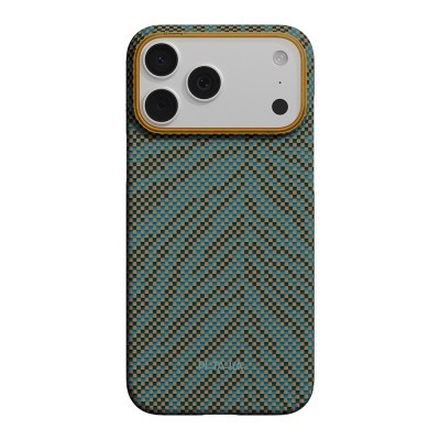 Apple iPhone 17 Pro Max Case M-safe Charging Enabled Aramid Fiber Pitaka Breath of Veins Series Cover - 3