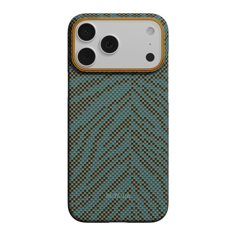 Apple iPhone 17 Pro Max Case M-safe Charging Enabled Aramid Fiber Pitaka Breath of Veins Series Cover - 3