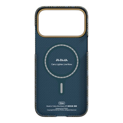 Apple iPhone 17 Pro Max Case M-safe Charging Enabled Aramid Fiber Pitaka Breath of Veins Series Cover - 16