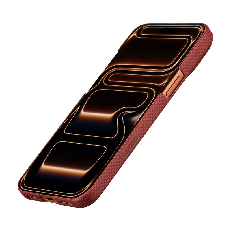 Apple iPhone 17 Pro Max Case M-safe Charging Enabled Aramid Fiber Pitaka Sakura Hours Series Cover - 14