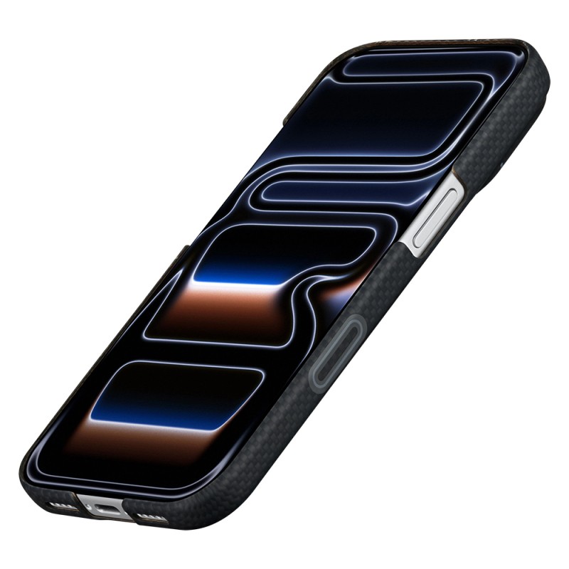 Apple iPhone 17 Pro Max Case M-safe Charging Enabled Aramid Fiber Pitaka Sakura Hours Series Cover - 15