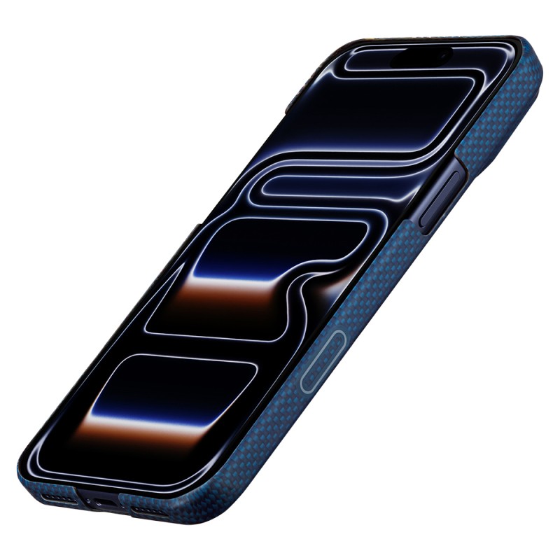 Apple iPhone 17 Pro Max Case M-safe Charging Enabled Aramid Fiber Pitaka Sakura Hours Series Cover - 16