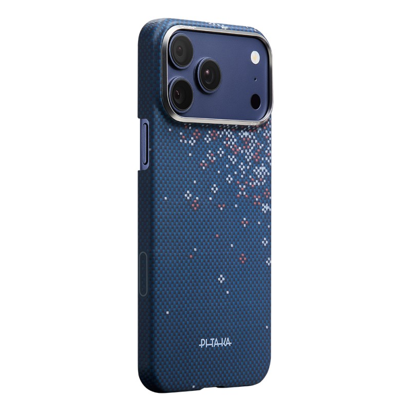 Apple iPhone 17 Pro Max Case M-safe Charging Enabled Aramid Fiber Pitaka Sakura Hours Series Cover - 7