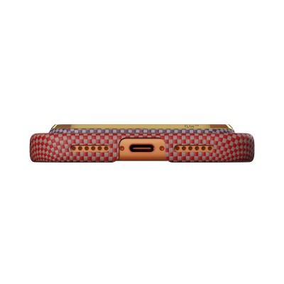 Apple iPhone 17 Pro Max Case M-safe Charging Enabled Aramid Fiber Pitaka Sunset 2.0 California Dream Series Cover - 18
