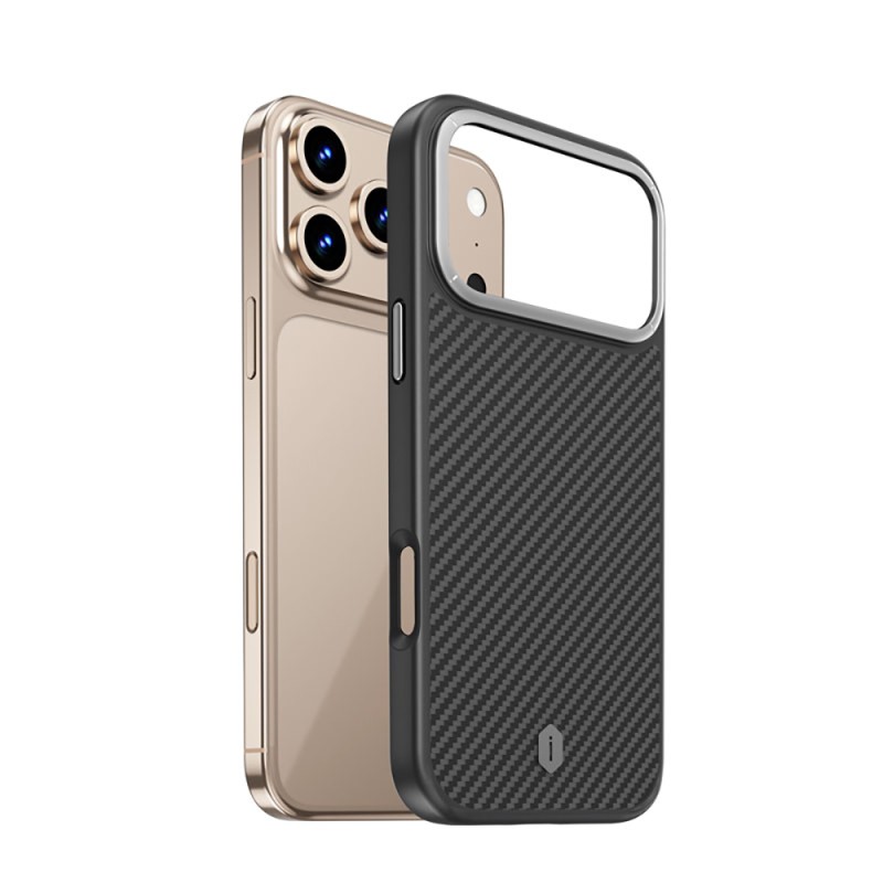 Apple iPhone 17 Pro Max Case M-safe Charging Enabled Aramid Fiber Wiwu Defense Ultra Series DCC-205 Cover - 3