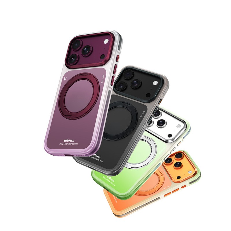 Apple iPhone 17 Pro Max Case M-safe Charging Enabled Hard PC Stand by Wlons Arvox Cover - 8