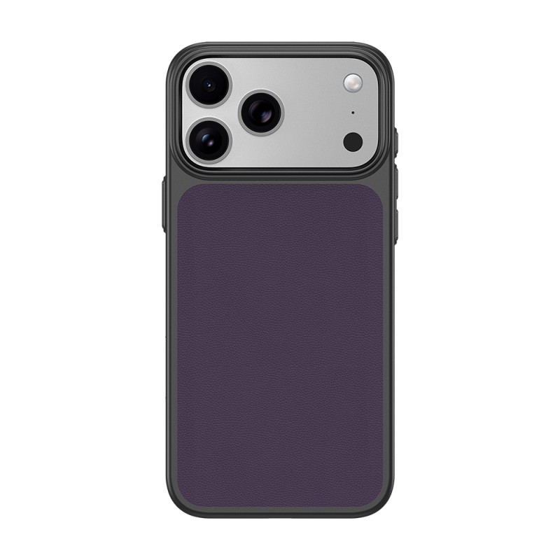 Apple iPhone 17 Pro Max Case M-Safe Charging Enabled PU Zore Paris Trexo Hard PC Cover - 17