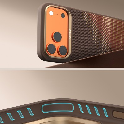Apple iPhone 17 Pro Max Case M-safe Charging Enabled Raptic Aramid Dual Serenity Series Cover - 12