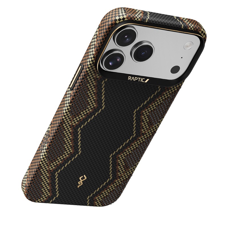 Apple iPhone 17 Pro Max Case M-safe Charging Enabled Raptic Aramid Skin Scepter Series Cover - 10