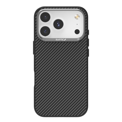 Apple iPhone 17 Pro Max Case M-Safe Charging Feature 600D Metal Camera Frame Raptic Aramid Fiber Series Cover - Raptic