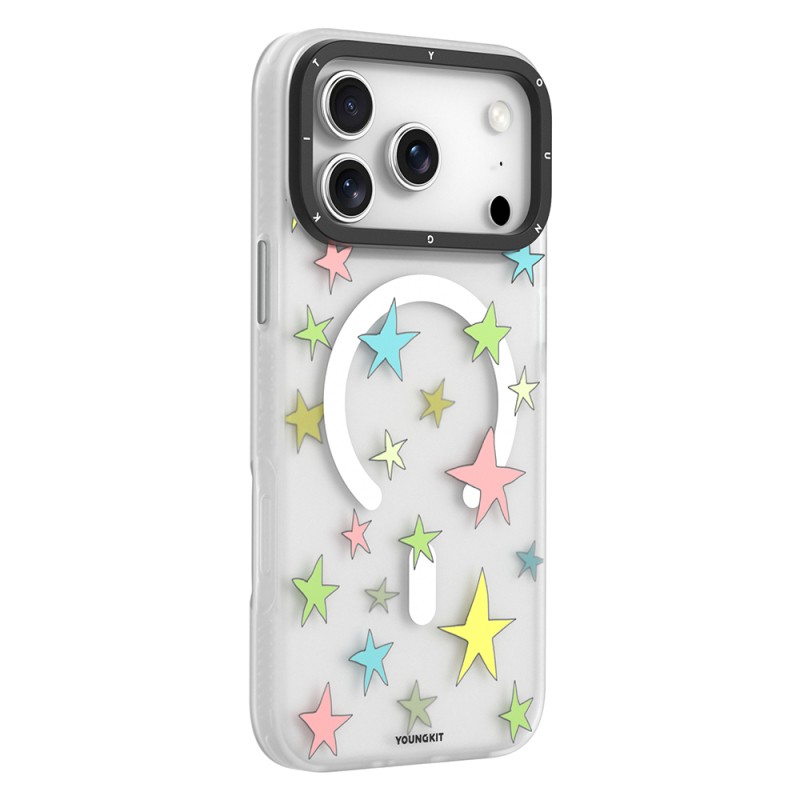 Apple iPhone 17 Pro Max Case M-Safe Charging Feature Airbag Dual Layer Youngkit Sweathart Series Cover - 6