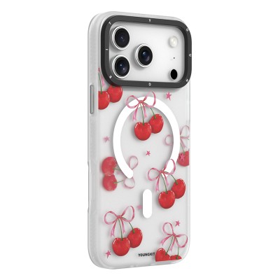 Apple iPhone 17 Pro Max Case M-Safe Charging Feature Airbag Dual Layer Youngkit Sweathart Series Cover - 7