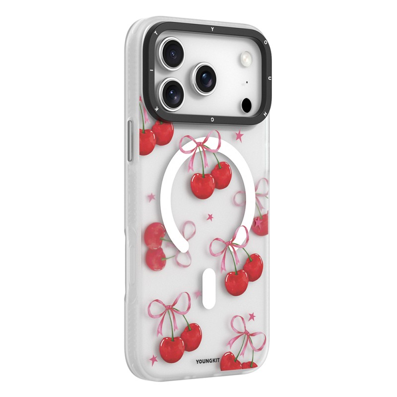 Apple iPhone 17 Pro Max Case M-Safe Charging Feature Airbag Dual Layer Youngkit Sweathart Series Cover - 7